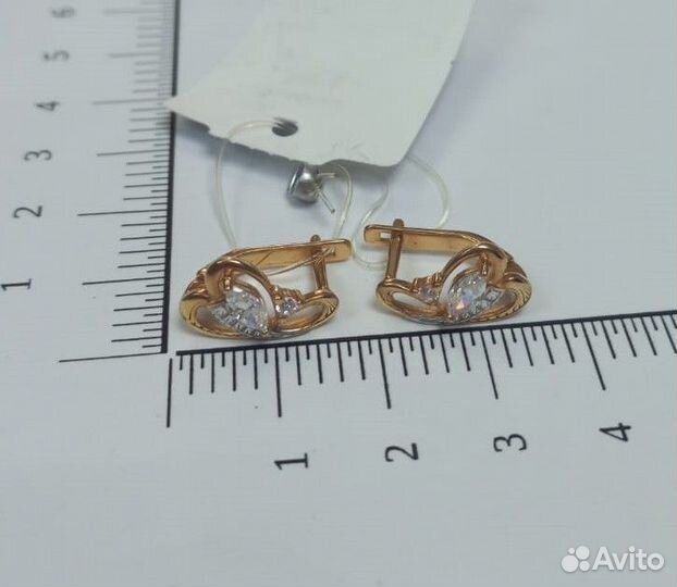 62 / Золотые серьги 