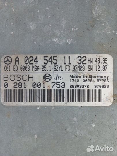 Эбу mercedes w210