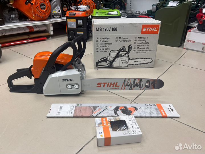 Пила бензиновая stihl MS 180 масло В подарок