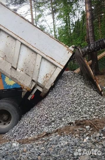 Щебень гравийный с доставкой