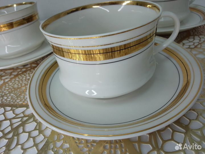 Очень редкая чайная пара Скорлупка Барановка