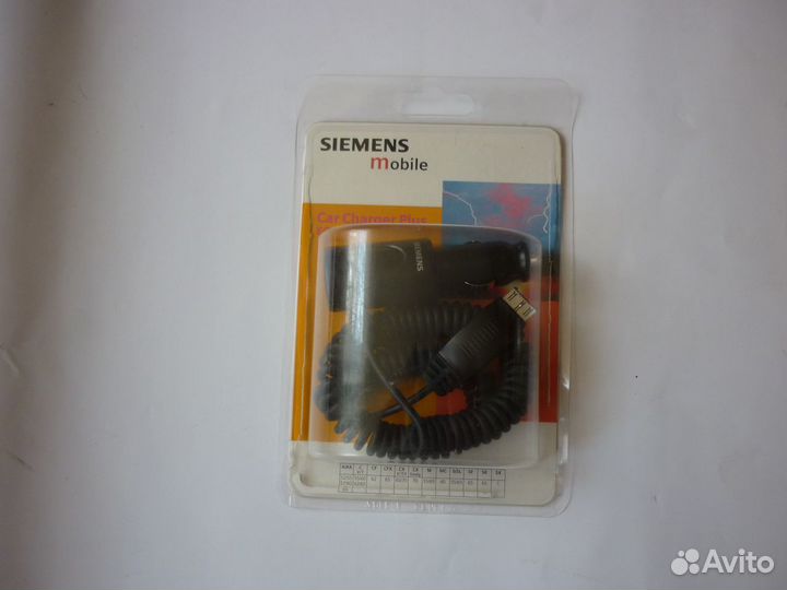 Автомобильная зарядка для телефона Siemens