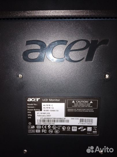 Монитор Acer 19