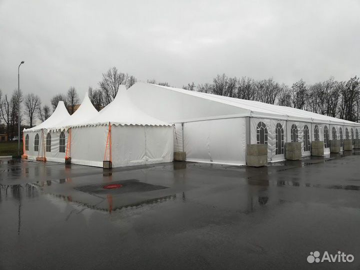 Аренда шатров и тентов. Двускатные конструкции