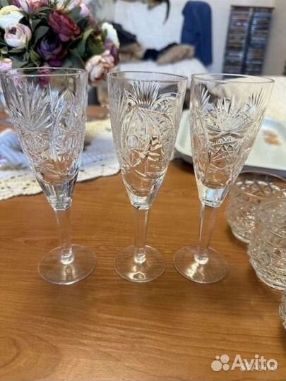Хрусталь бокалы фужеры стаканы