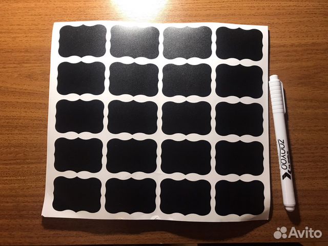 Наклейки для подписи набор канцелярия