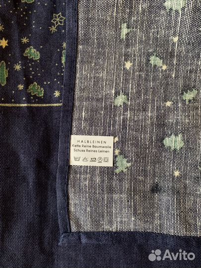 Новогодняя скатерть-дорожка 80*80см