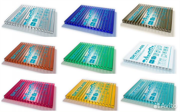 Сотовый поликарбонат 8 мм на навес