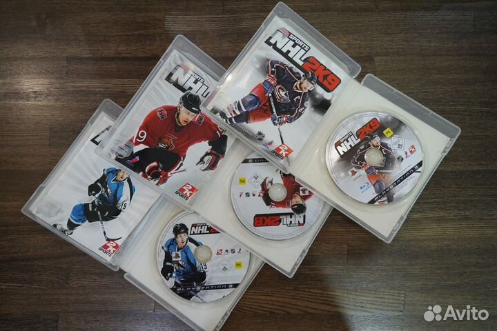 10 дисков с NHL для PlayStation 3