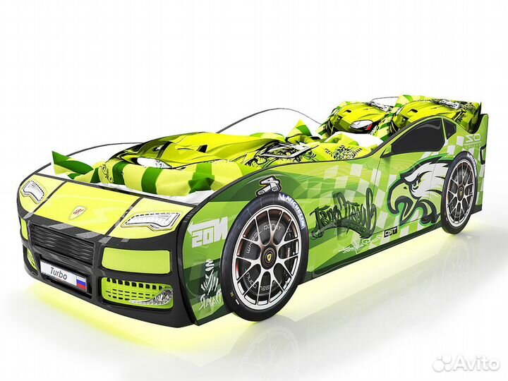 Детская кровать машина Турбо Гудзон