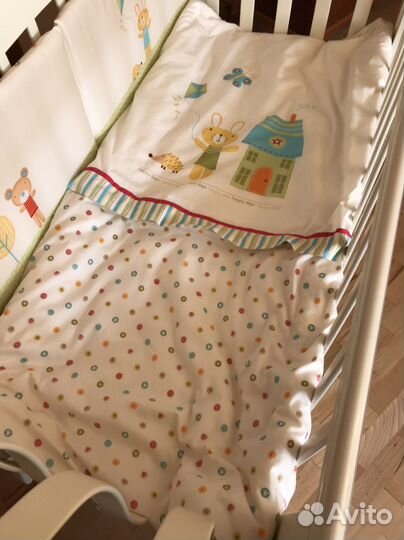 Компект постельного белья, бортики, балдахин