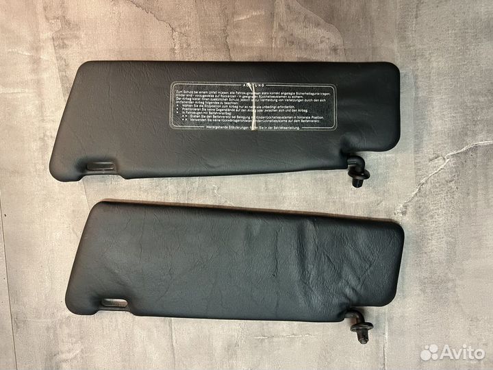 Козырьки солнцезащитные w124 черные