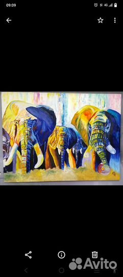 Картина маслом на холсте