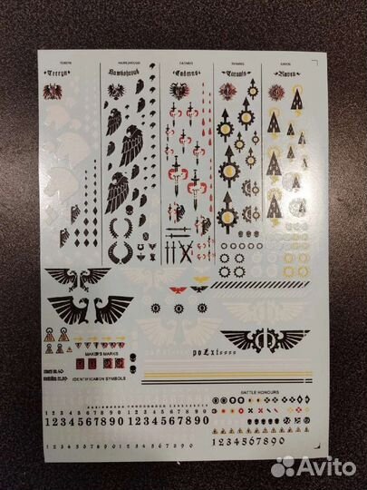 Декали Вархаммер 40000 Warhammer