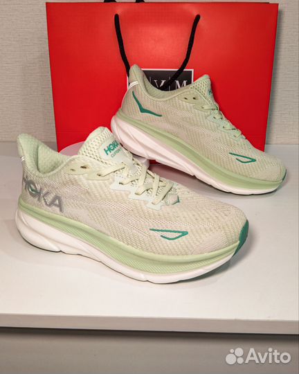 Кроссовки Hoka Clifton 9 новые беговые натуральные