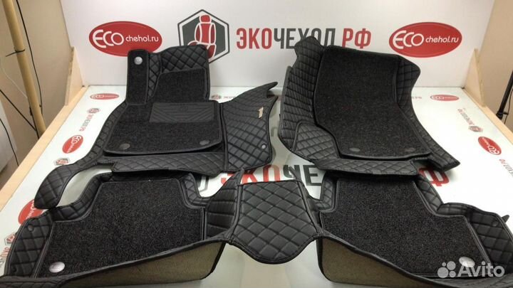 3D Коврики Toyota Land Cruiser Prado 150 Экокожа