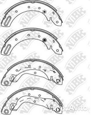 Комплект тормозных колодок FN1225 nibk
