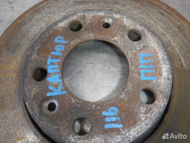 Тормозной диск передний правый Renault Kaptur F4R