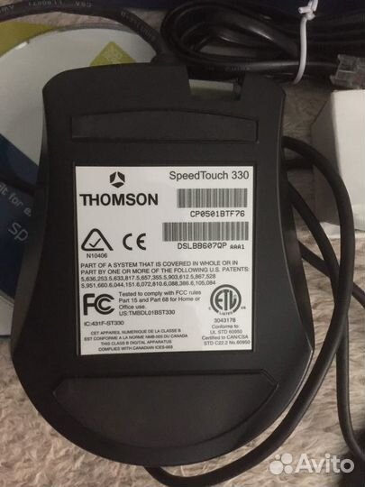 Adsl модем Thomson SpeedTouch 330 USB