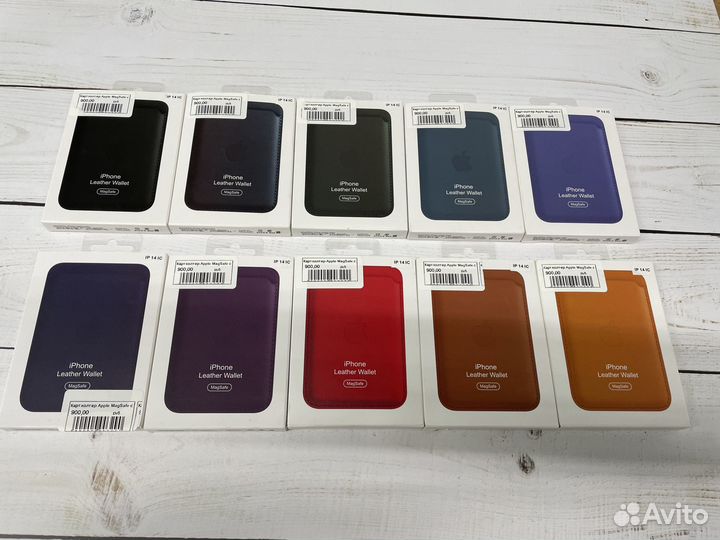 Премиум Картхолтер Apple MagSafe зелёно-голубой