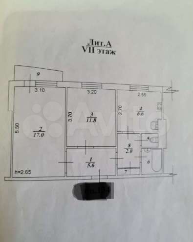2-к. квартира, 48 м², 7/9 эт.