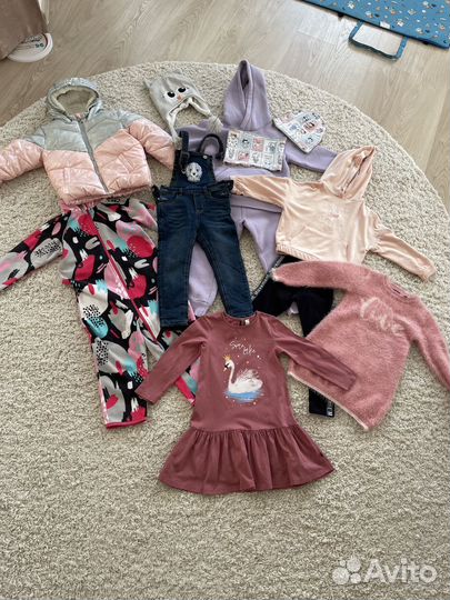 Пакет фирменных вещей на девочеу 104-110