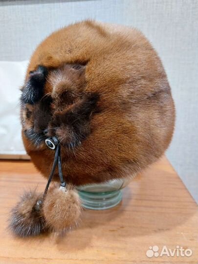 Шапка норковая женская бу