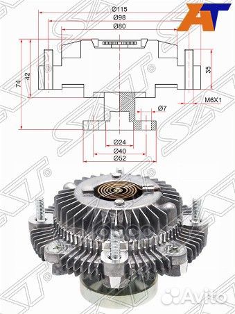 Вискомуфта suzuki jimny 97/wagon R+ 00- ST-171
