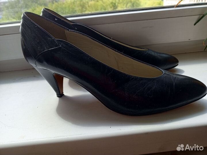 Туфли кожа Италия echtes leder женские 39 р. (7,5)