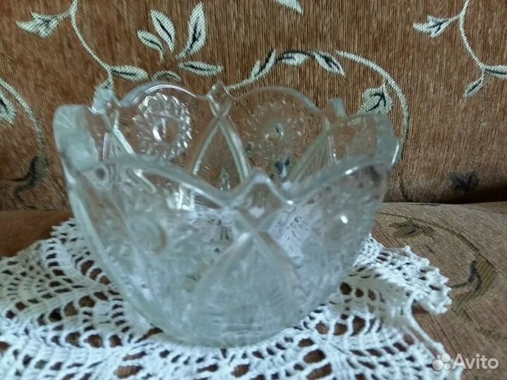 Ваза конфетница хрусталь СССР
