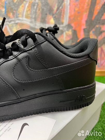 Nike air force 1 черные оригинал