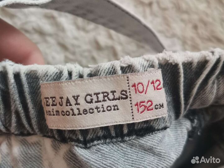 Джинсовый комбинезон для девочки р. 146-152