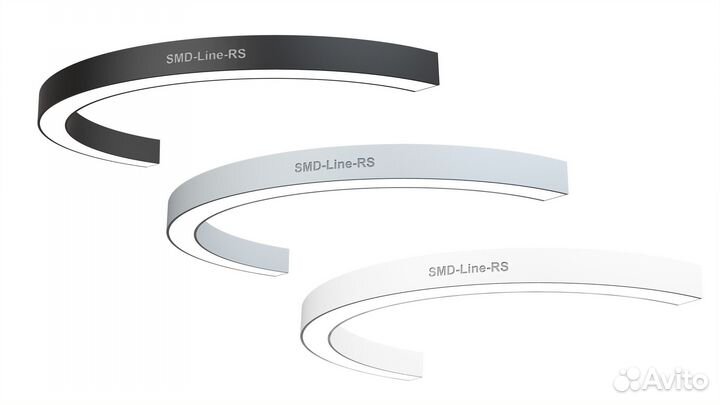 Светодиодный светильник в форме полукольца