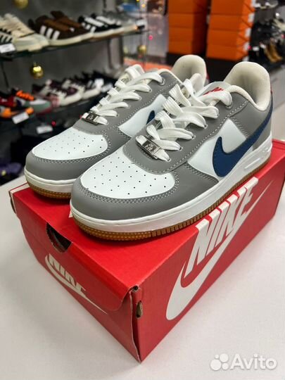 Кроссовки найк nike air force oliv grey