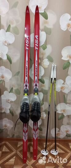 Лыжи беговые fischer sport (комплект) 160