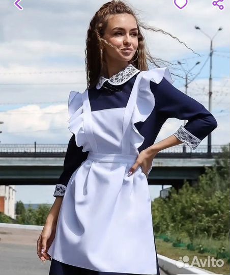 Фартук школьный, платье
