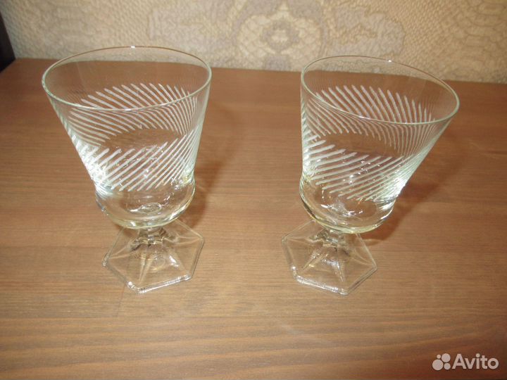 Хрустальные рюмки на ножке СССР