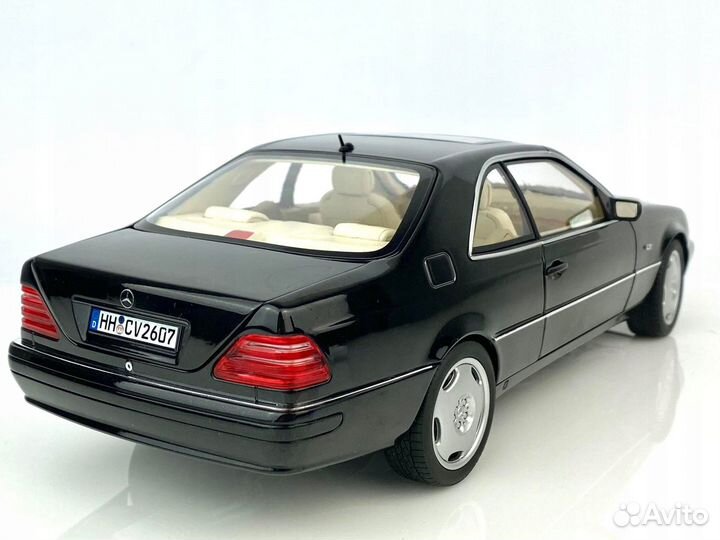 Mercedes CL600 C140 Черный (1997) Norev 1/18