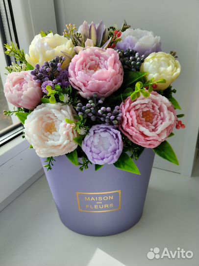 Букет цветов из мыла