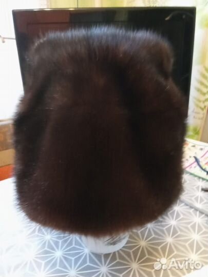 Шапка зимняя норковая женская