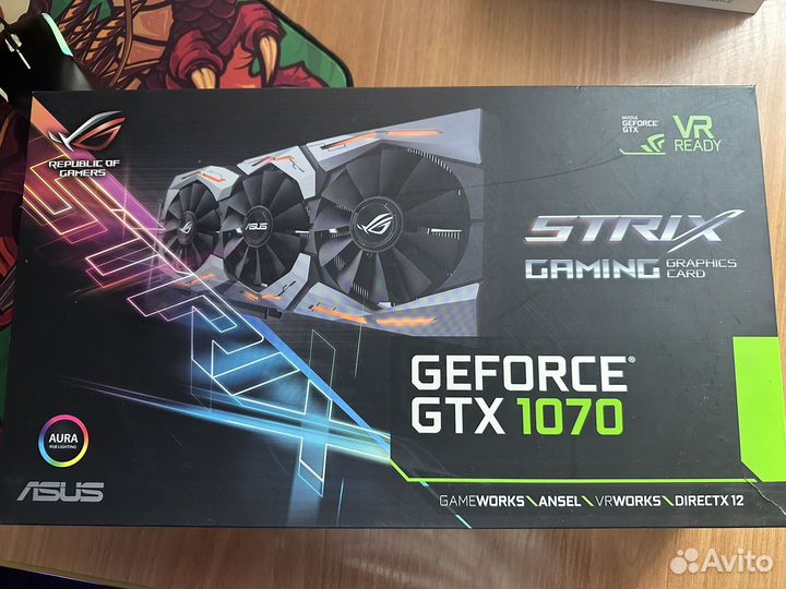 Видеокарта gtx 1070 strix