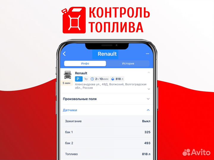 Глонасс/Gps Трекер на грузавто