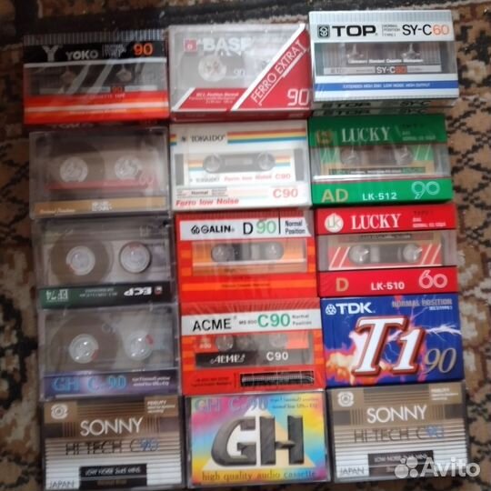 Аудиокассеты новые запечатанные