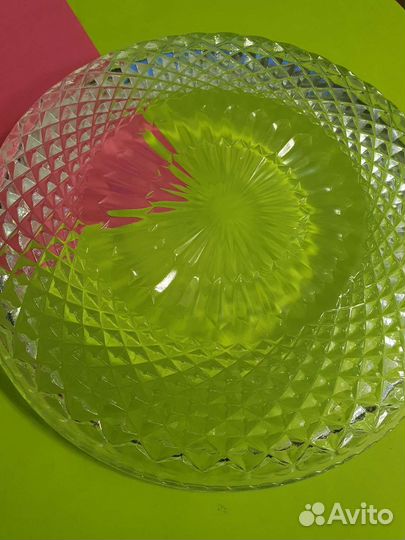 Тарелка хрусталь