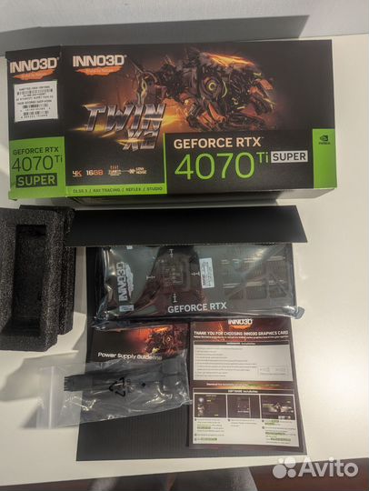 Видеокарта Inno3D 4070 Ti super twin X2 OC (16Gb)