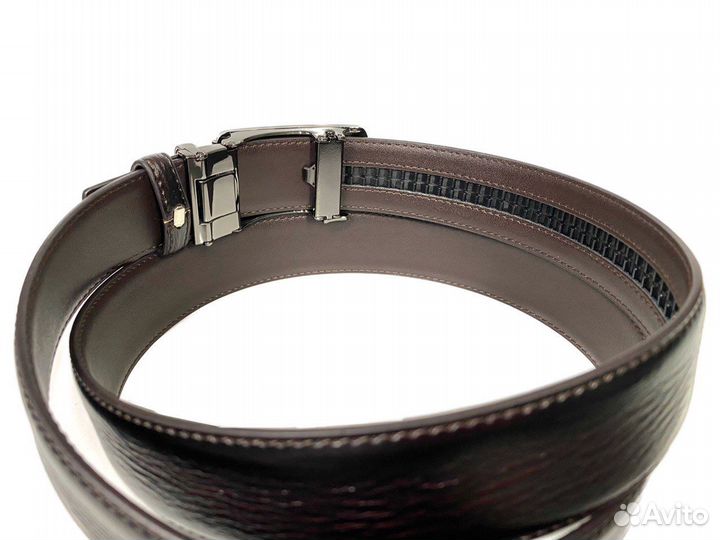 Ремень кожаный мужской Hermes автомат