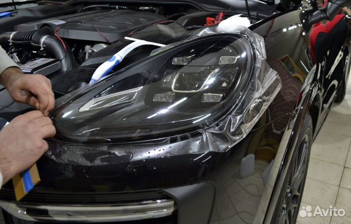 Бронирование фар. Полиуретан пвх