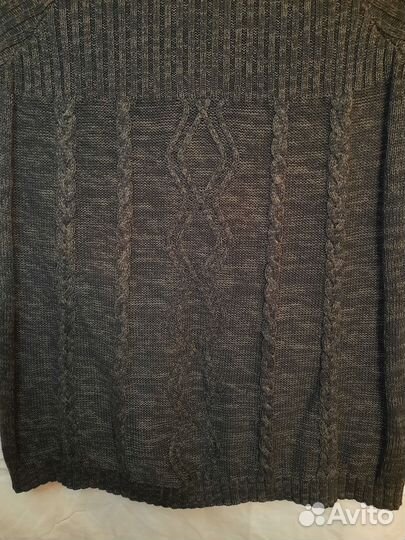 Жилетка безрукавка женская вязаная косы 58 60