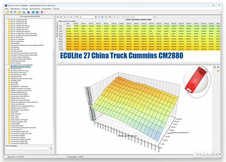 Eculite Модуль 27 China Truck Cummins CM2880
