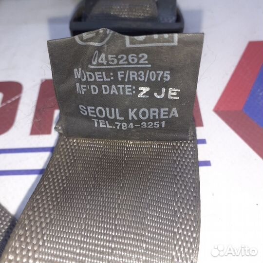 Ремень безопасности задний правый hyundai santa F